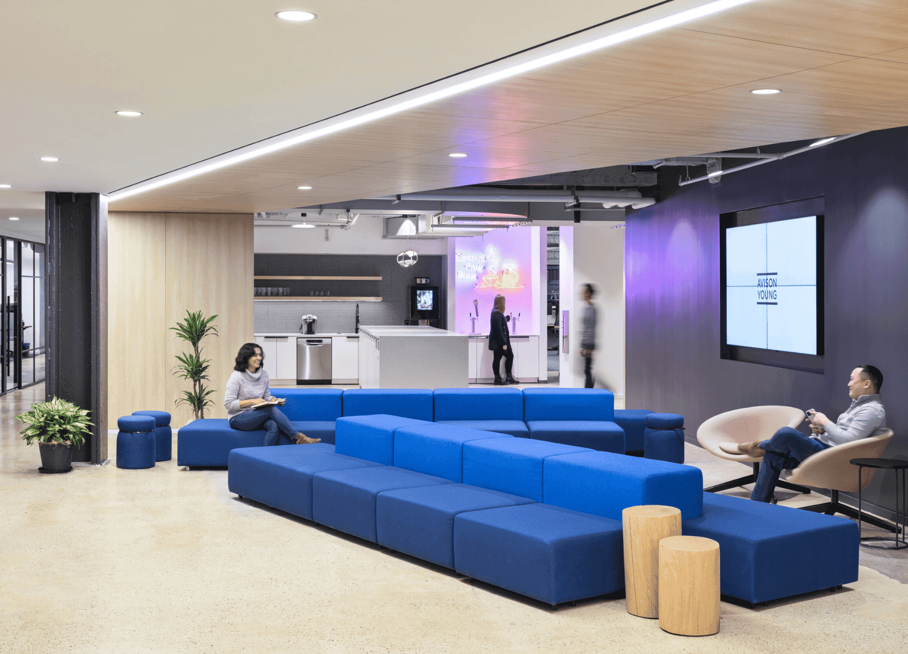 Avison Young white logo