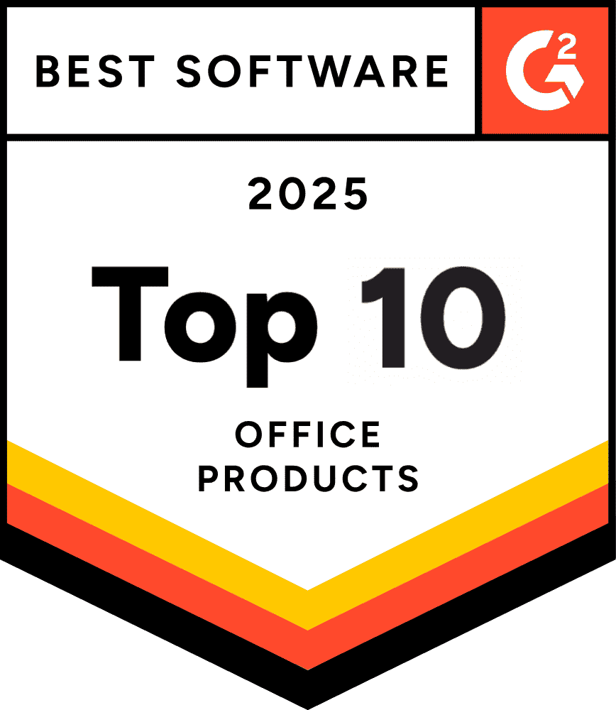 G2 logo with text 'Best Software Top 10 2025'